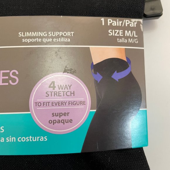NEW Secret Treasures Black Shaper Leggings M/L - Picture 3 of 5
